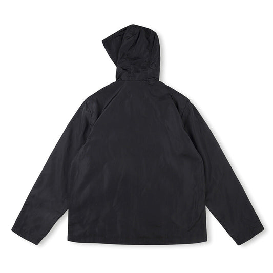 SAINT VANITY Nylon Hooded Track Jacket “Black”