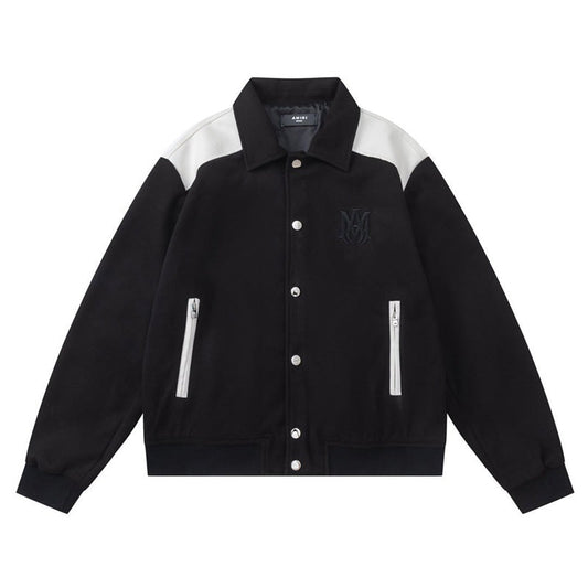 AMlRl Varsity Logo-Embroidered Jacket