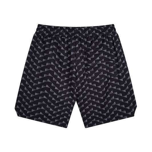 Rhude Letter Embroidered Hip Hop Casual Split Shorts