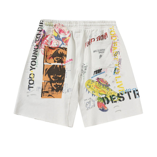 SAINT MICHAEL X Takashi Murakami Graff Sweatshort