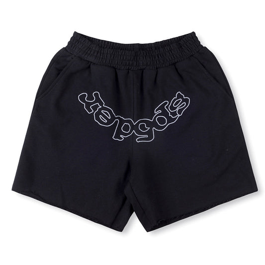 Sp5der OG Logo Sweat Shorts Black