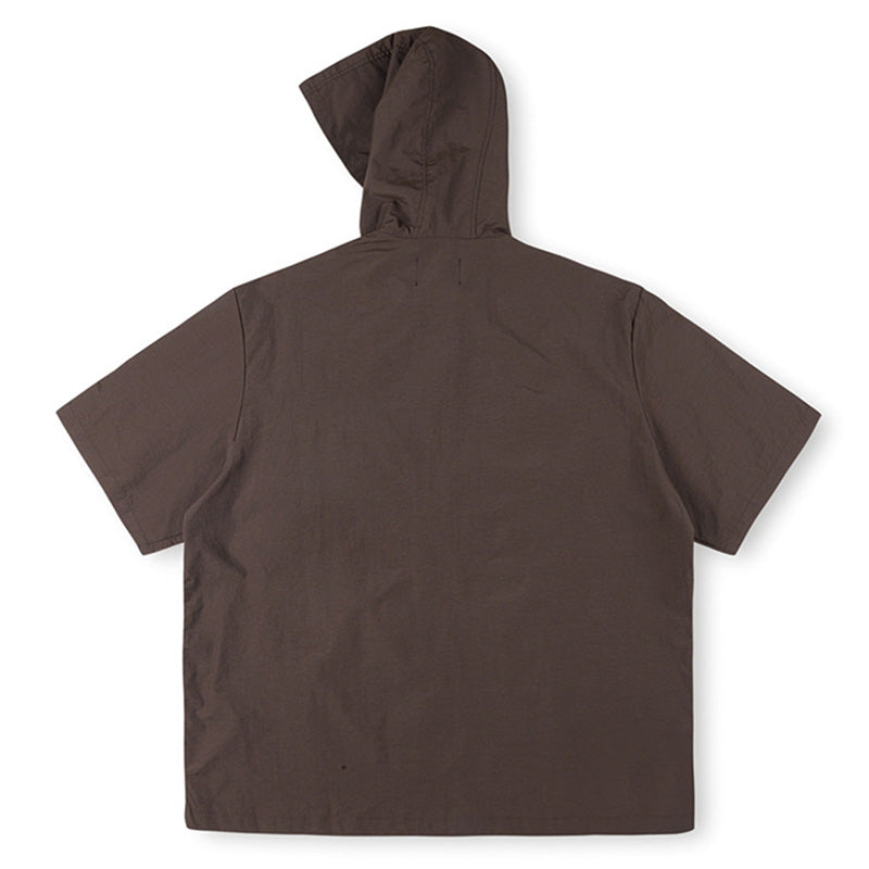 SAINT VANITY Embroidered Sporty Zipper Short-sleeved Jacket