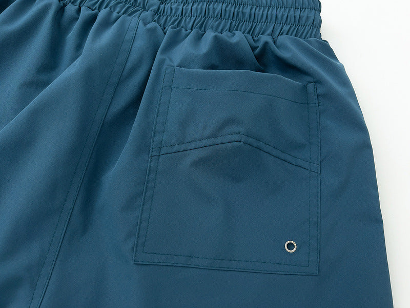 RHUDE embroidered tie elastic track shorts