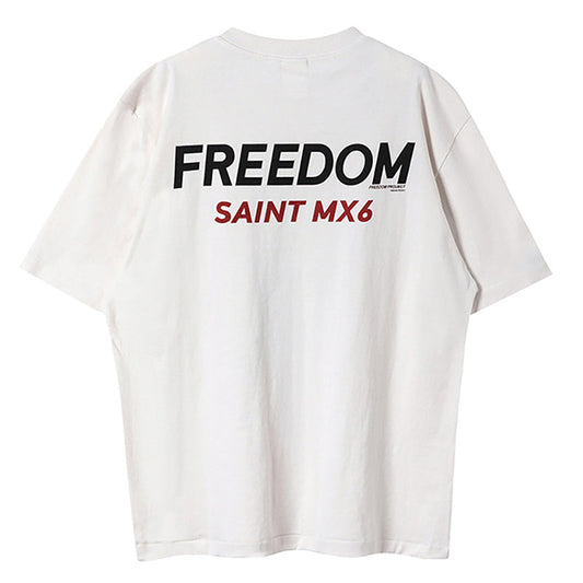 Saint Michael Cartoon Printed Vintage Washed T-Shirt